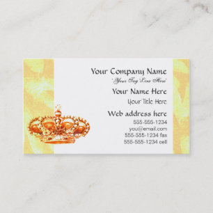 Carte De Visite Couronne en or