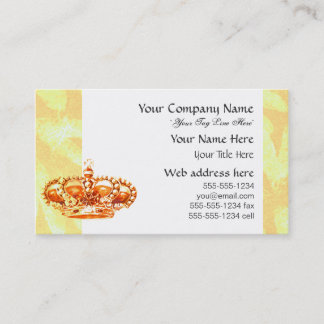 Carte De Visite Couronne en or