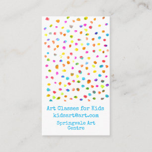 Carte De Visite Cours d'art pour enfants entreprise