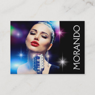 Carte De Visite Cours d'artiste/agent de divertissement / Voix - S