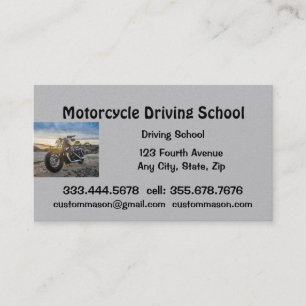 Carte De Visite Cours de conduite en moto