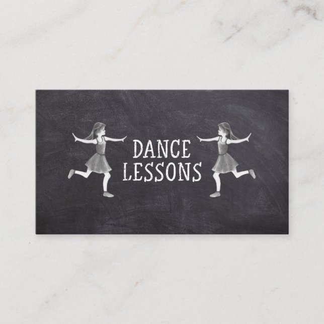 Carte De Visite Cours de danse Cours de professeur de danse (Devant)