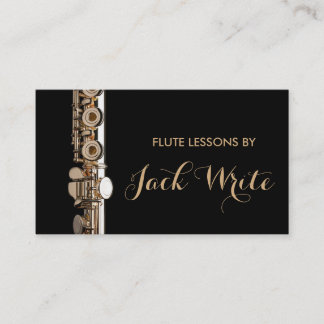 Carte De Visite Cours de Flûte Professeur de Musique Instrumentale