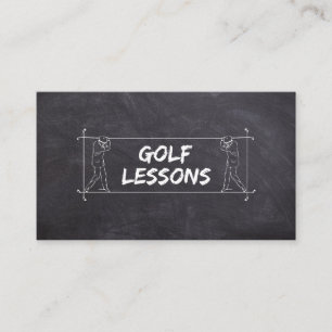Carte De Visite Cours de golf Coach Professeur Instructeur Instruc