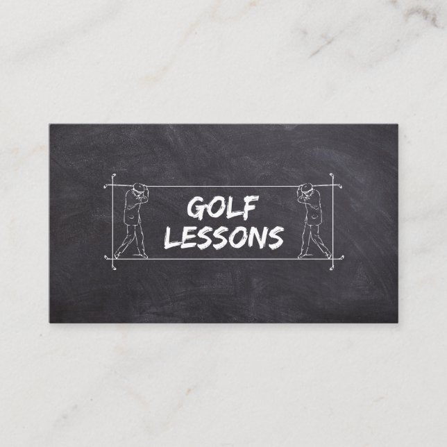Carte De Visite Cours de golf Coach Professeur Instructeur Instruc (Devant)