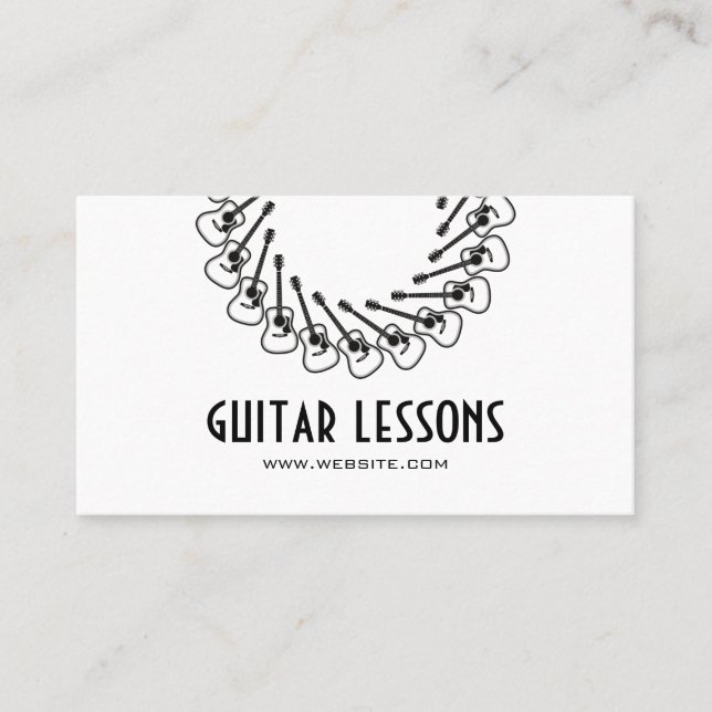 Carte De Visite Cours de guitare (Devant)
