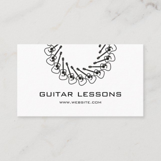 Carte De Visite Cours de guitare (Devant)