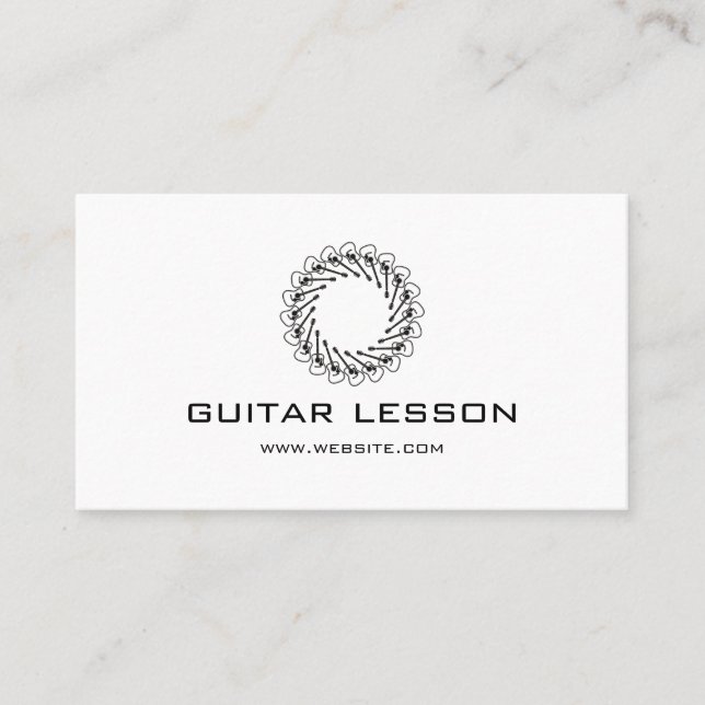 Carte De Visite Cours de Guitare (Devant)