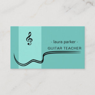 Carte De Visite Cours de guitare de l'enseignant de musique Acoust