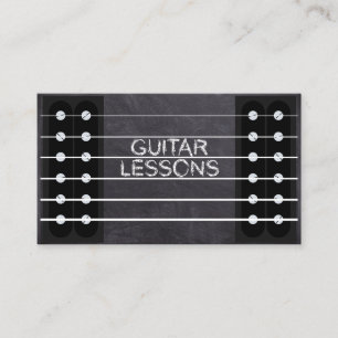 Carte De Visite Cours de guitare Musique Instructeur Classe Pro