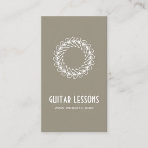 Carte De Visite Cours de Guitare Professeur de Musique
