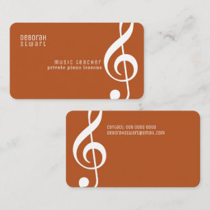 Carte De Visite Cours de musique particuliers / professeur terraco