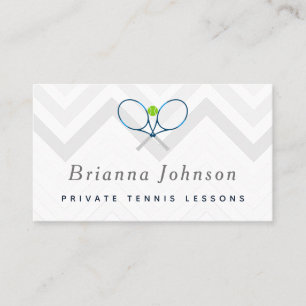 Carte De Visite Cours de tennis Coach privé Sports Médias sociaux