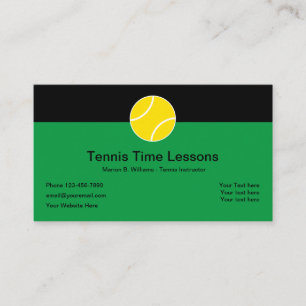 Carte De Visite Cours professionnels de tennis