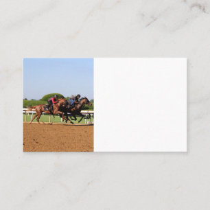 Carte De Visite Course à cheval