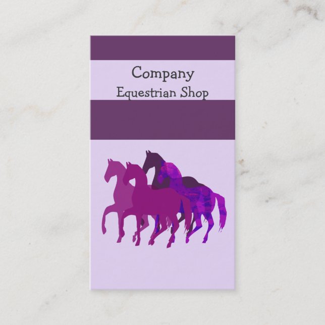 Carte De Visite Course de chevaux (Devant)