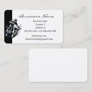 Carte De Visite Course de motocross sportive sur mesure