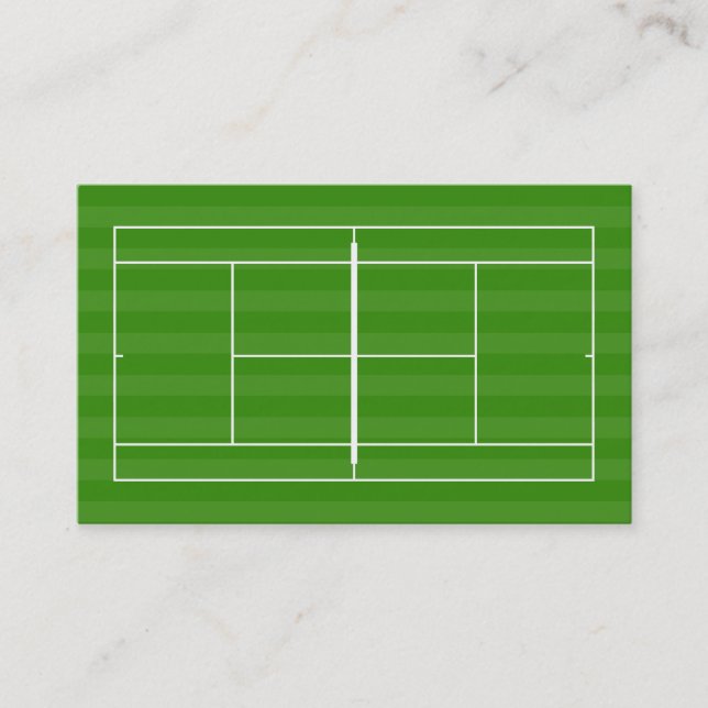 Carte De Visite court de tennis (Devant)