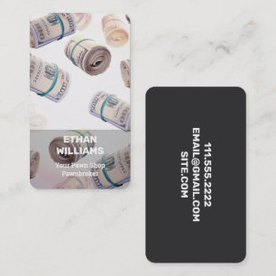 Carte De Visite Courtier en magasin Pawn