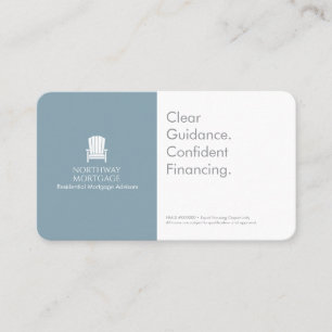 Carte De Visite Courtier hypothécaire minimaliste Premium