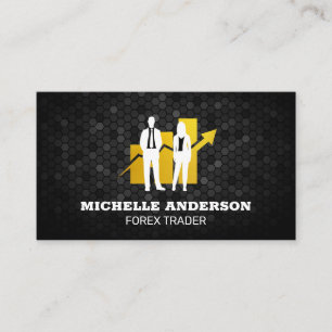 Carte De Visite Courtiers en actions   Finance   Graphique