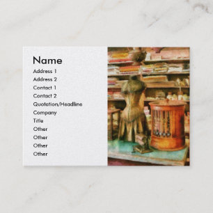 Carte De Visite Cousant - les approvisionnements pour l'ouvrière