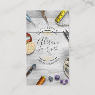 Carte de visite cousu main pour le port de mer ou