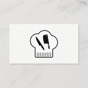 Carte De Visite Couteau Casquette Chefs