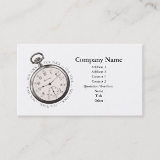 Carte De Visite Coutil Tock de montre de poche
