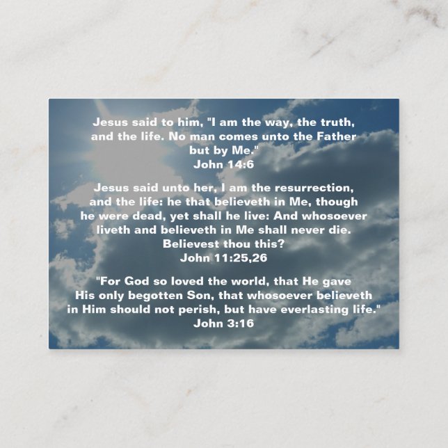 Carte De Visite Coutume de John religieuse (Dos)