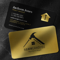 Coutume Noir + Gold Maison Construction Clou de ma