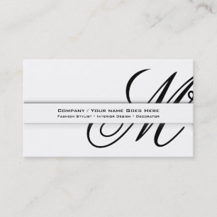 Carte De Visite COUTUME professionnelle d'affaires du monogramme
