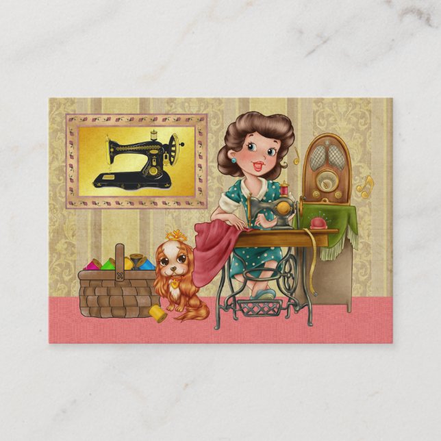 Carte De Visite Couture / Coiffure / Mode - SRF (Devant)