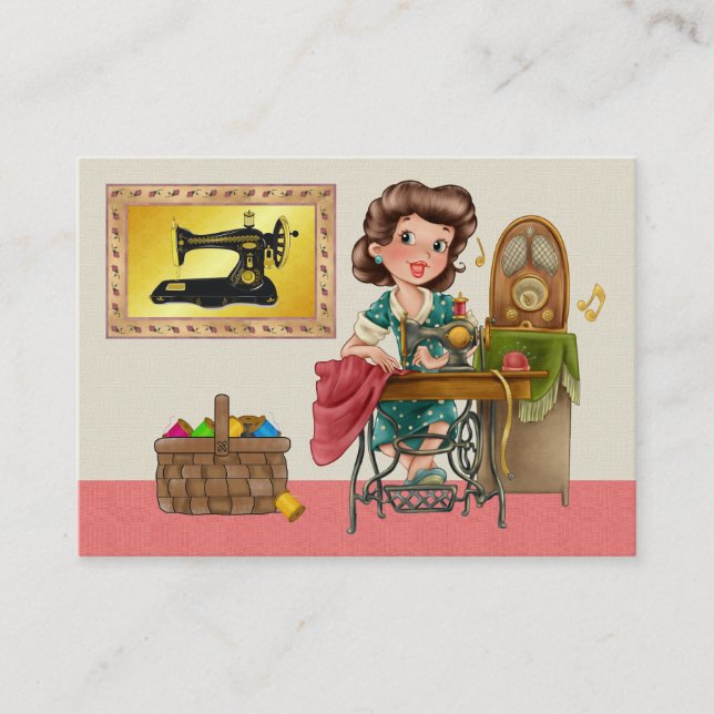 Carte De Visite Couture / Coiffure / Mode - SRF (Devant)