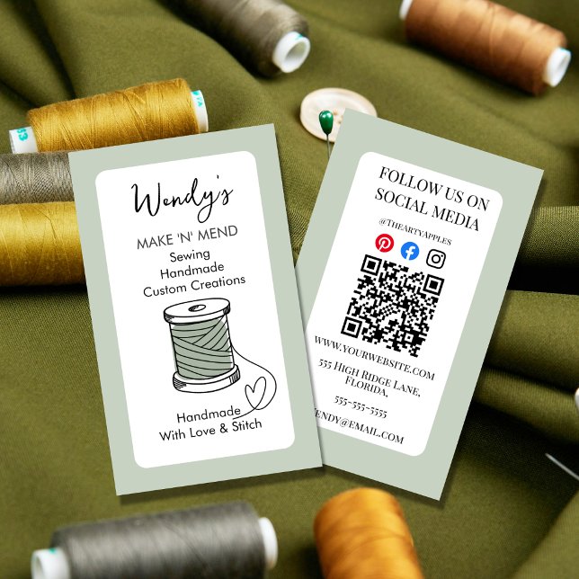 Carte de visite couture | Couture & sur mesure fai (Créateur téléchargé)
