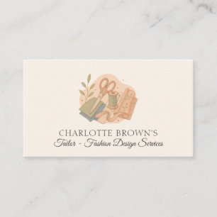 Carte De Visite Couture de mode de confection sur mesure