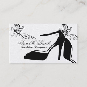 Carte De Visite Couture élevée de mode de chaussure chic à la m