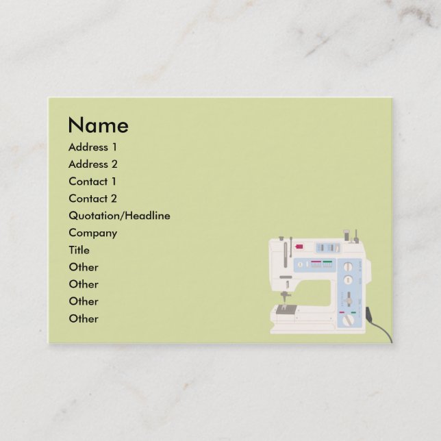 Carte De Visite Couture - potelée (Devant)