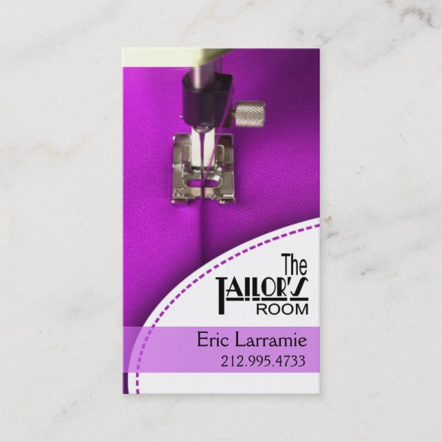 Carte De Visite Couture : Tailleur, couturière, concepteur, (Devant)