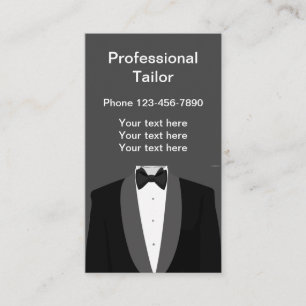 Carte De Visite Couturière et tailleur professionnel