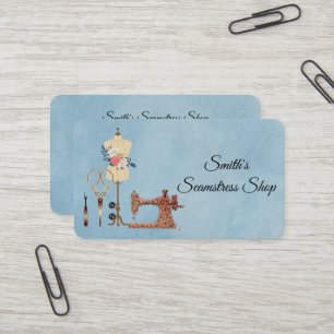 Carte De Visite Couturière Vintage
