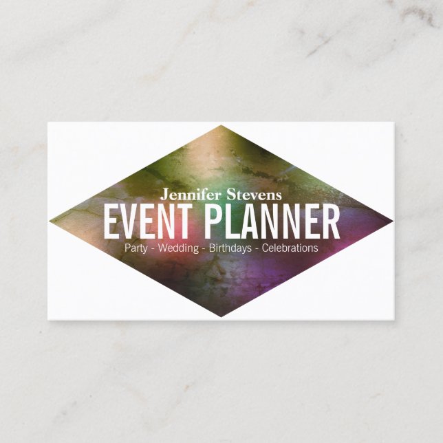 Carte De Visite Couvercle coloré gras géant (Devant)