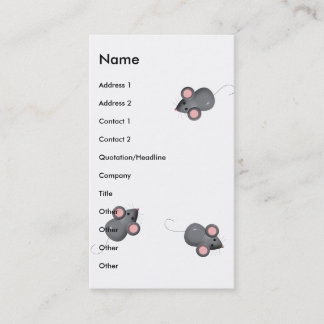 Carte De Visite Couvert En Morceau