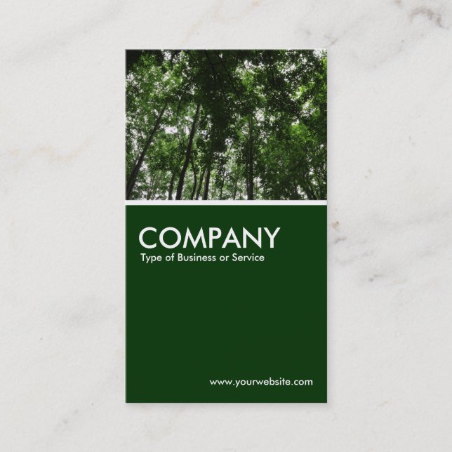 Carte De Visite Couvert forestier - Vert foncé (Devant)