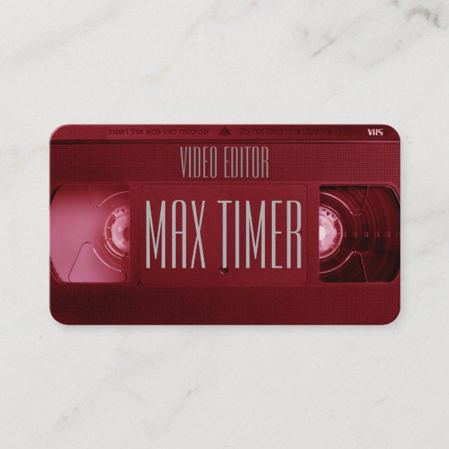 Carte De Visite Couverture de cassette vidéo de cassette de VHS (Devant)