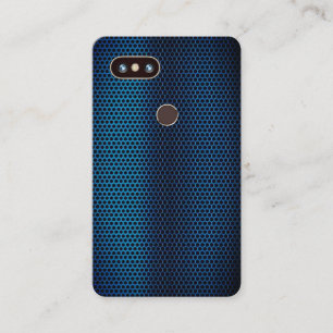 Carte De Visite Couverture de téléphone de Faux et style en acier