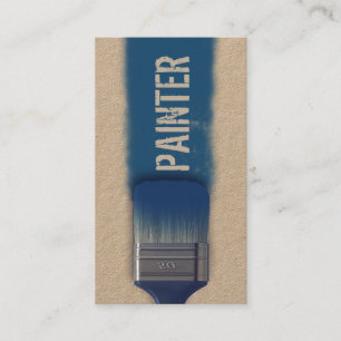 Carte De Visite Couverture de trace de pinceau de Faux