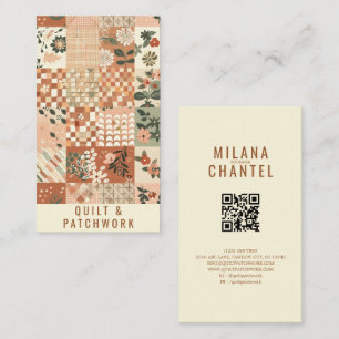 Carte De Visite Couverture en terre cuite Vêtement fait main en pa