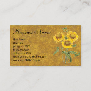 Carte De Visite Couverture Fleur de Blanket Fleur de Tournesol par