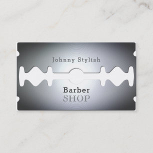 Carte De Visite Couverture inspirée du magasin de coiffure à lame 